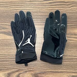 Size Medium Nike Air Jordan Jumpman Superbad 7.0 Football Gloves Black New